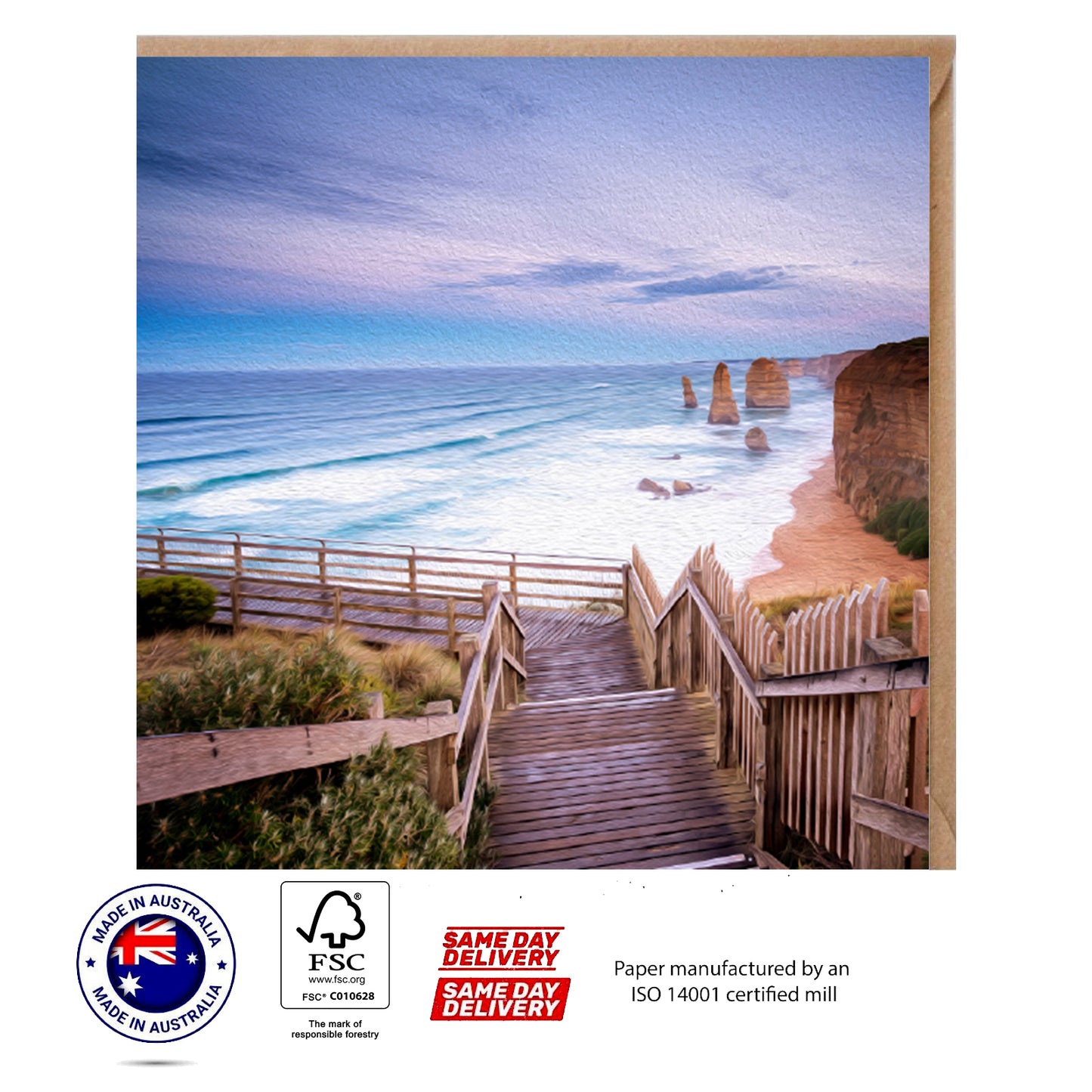 Great Ocean Road Victoria Australia Greeting Card - The Scenery Set - 10 Pcs