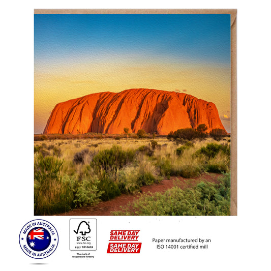 Sandstone Rock Territory Australia Greeting Card - The Scenery Set - 10 Pcs