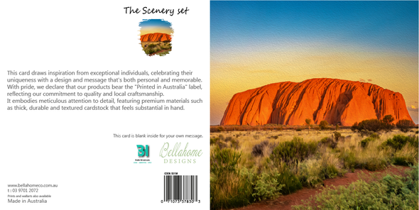 Sandstone Rock Territory Australia Greeting Card - The Scenery Set - 10 Pcs