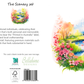 Flowers and Pond Greeting Card - The Scenery Set - 10 Pcs