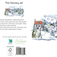 Snowy Village Greeting Card - The Scenery Set - 10 Pcs