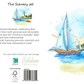 Lighthouse and Sailboat Greeting Card - The Scenery Set - 10 Pcs