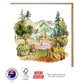 Water Fountain Watercolor Greeting Card - The Scenery Set - 10 Pcs