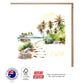 Island View Watercolor Greeting Card - The Scenery Set - 10 Pcs