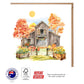 Farm House and Pumpkins Greeting Card - The Scenery Set - 10 Pcs