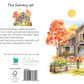 Farm House and Pumpkins Greeting Card - The Scenery Set - 10 Pcs