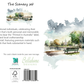 Lake and City View Greeting Card - The Scenery Set - 10 Pcs