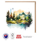 Camping Site in Forest Greeting Card - The Scenery Set - 10 Pcs