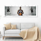 Zion Williamson Basketball Panorama Stretched Canvas Wall Art wall art