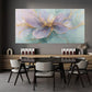Elegant Purple & Golden Floral Wall Art wall canvas office home room framed 120x60cm