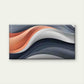 Gradient Wave Pattern Wall Art Canvas Office Home Room Framed 80x45cm