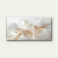 Abstract Flowing White Shapes Wall Art Canvas Office Home Room Framed 120x60cm