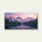 Mountain Lake at Sunset Wall Art Canvas Office Home Room Framed 80x45cm