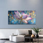 White & Pink for Lotus Flower Wall Art Canvas Office Home Room Framed 120x60cm