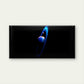 Blue Ringed Planet Wall Art Canvas Office Home Room Framed 80x45cm