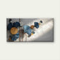Blue Ginkgo with Golden Circles Wall Art Canvas Office Home Room Framed 120x60cm