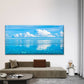 Beautiful Sea Ocean Cloud Wall Art Canvas Office Home Room Framed 120x60cm
