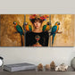 3pcs The Queen and the Parrot Metal Print Ready to Hang Art