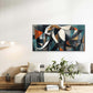 Geometric Elephant Design Wall Art Canvas Office Home Room Framed 120x60cm