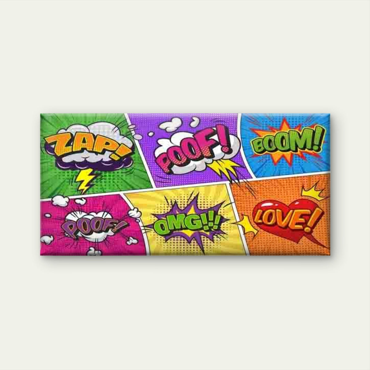 Featuring Pop Art Comic Book Wall Art Canvas Office Home Room Framed 80x45cm