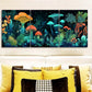 3pcs Underwater Mushroom Theme Metal Print Ready to Hang Art