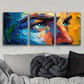3pcs Pigment Eyes Painting Metal Print Ready to Hang Art