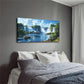 Spectacular Waterfall Group Wall Art Canvas Office Home Room Framed 120x60cm