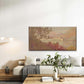 Autumn Mountain Village Landscape Wall Art Canvas Office Home Room Framed 120x60cm