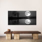 Full Moon Reflection Lake Night Wall Art Canvas Office Home Room Framed 120x60cm