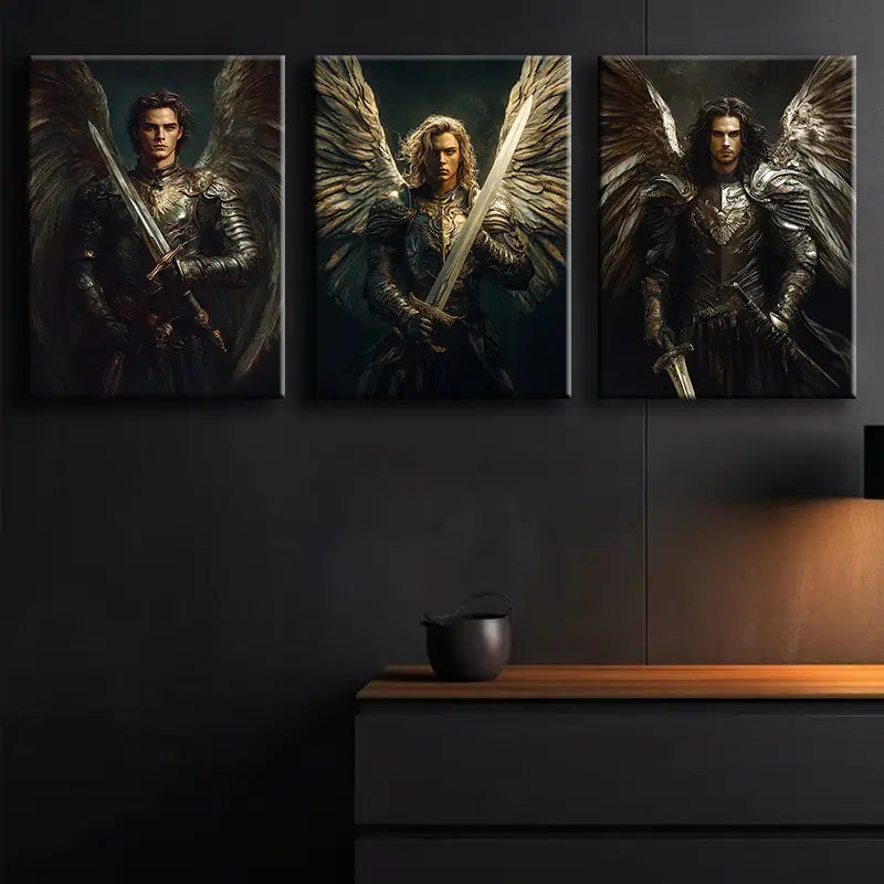 3pcs McNath Sword Metal Print Ready to Hang Art