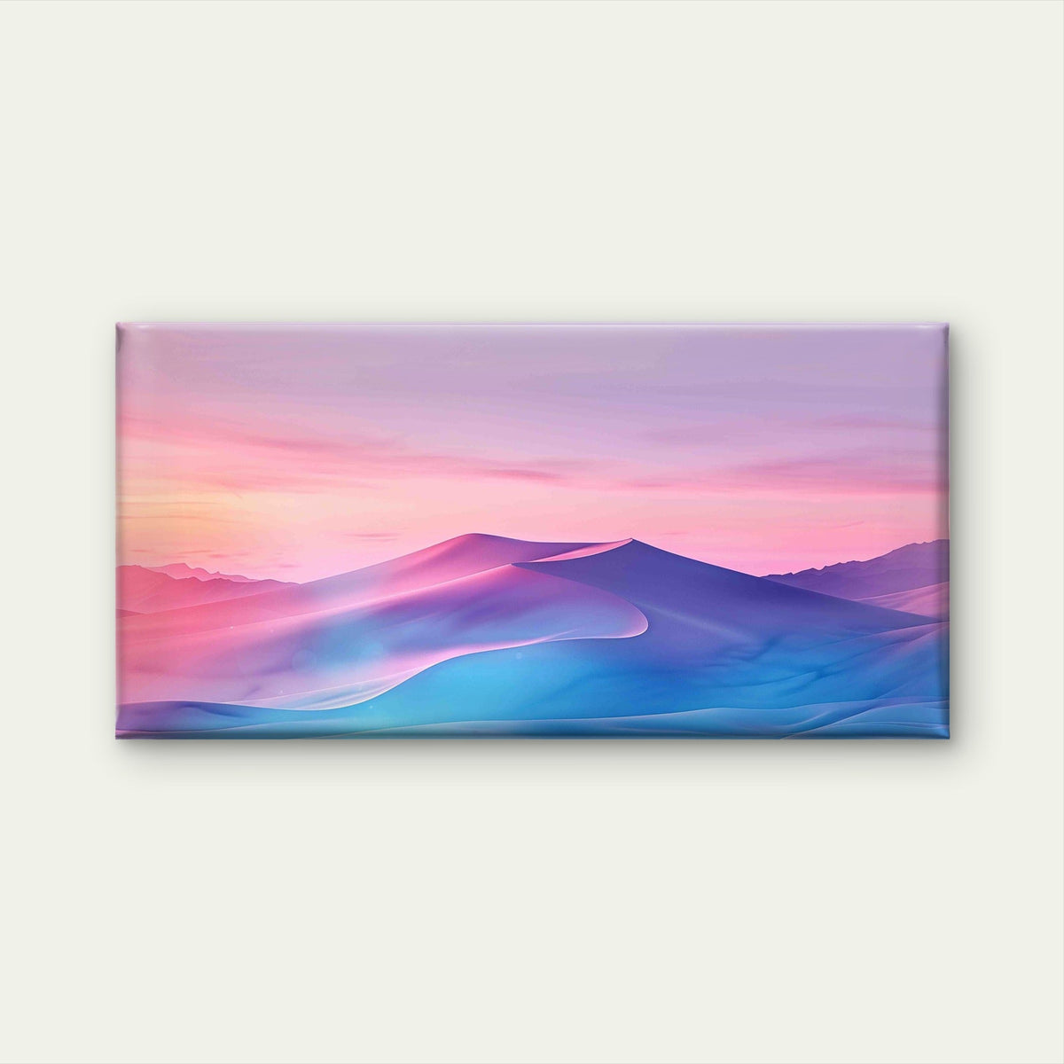 Portrait Gradient Wall Art Canvas Office Home Room Framed 80x45cm