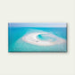 Blue Ocean With White Beach Wall Art Canvas Office Home Room Framed 120x60cm