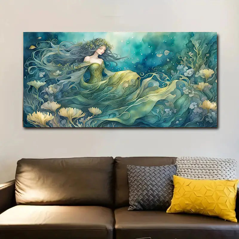 Vivid Floral and Mystical Design Wall Art wall canvas office home room framed 120x60cm