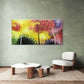 Autumn Trees Abstract Fall Wall Art Canvas Office Home Room Framed 80x45cm