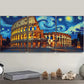 3pcs The Colosseum Night Sky Metal Print Ready to Hang Art