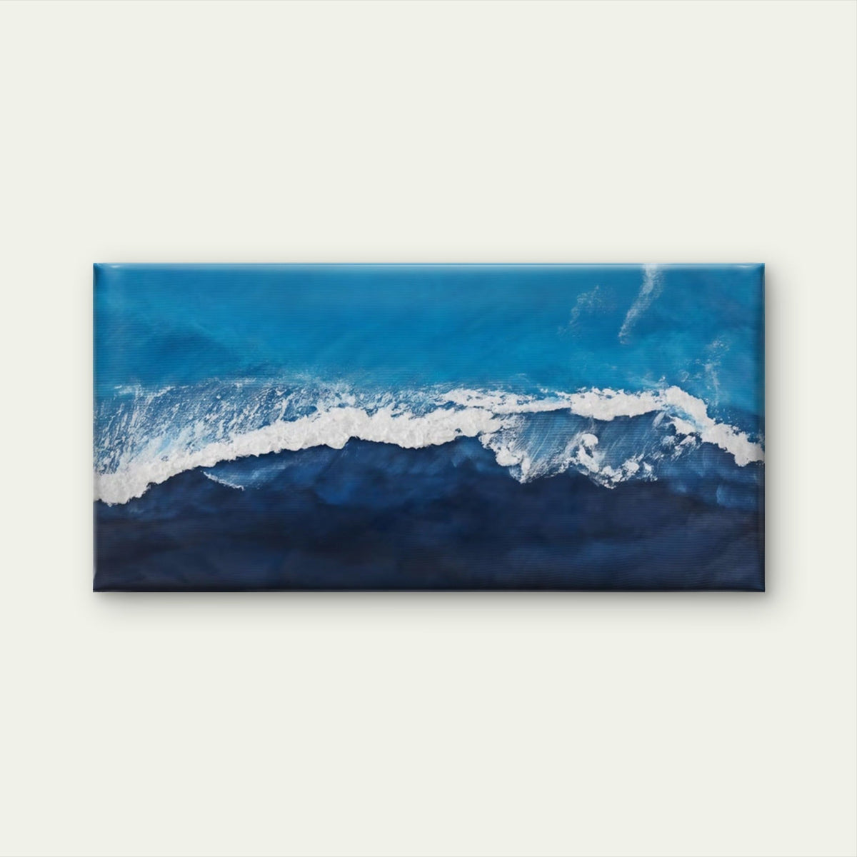 Ocean Waves And Sea Surf Wall Art Canvas Office Home Room Framed 120x60cm