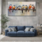 Sea Creatures Modern Ocean Scape Wall Art canvas office home room framed 120x60cm