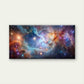 Cosmic Clouds And Stars in Spac Wall Art Canvas Office Home Room Framed 120x60cm