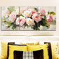 3pcs Rose Oil Painting Metal Print Ready to Hang Art