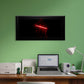 Dark Red Laser Musician Wall Art Canvas Office Home Room Framed 80x45cm