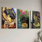 3pcs Retro Style Cat Abstract Landscape Art Wall Art Set Canvas Framed 40x60cm - High Quality Print 100% Australian Made Wall Canvas Ready to Hang