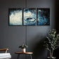 3pcs Raindrops on Water Metal Print Ready to Hang Art