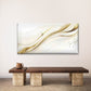 Elegant Golden Marble Art Wall Art Canvas Office Home Room Framed 120x60cm