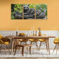 3pcs Raccoon Forest Natural Habitat Design Metal Print Ready to Hang Art