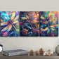 3pcs Colorful dragonfly with large wings Metal Print Ready to Hang Art