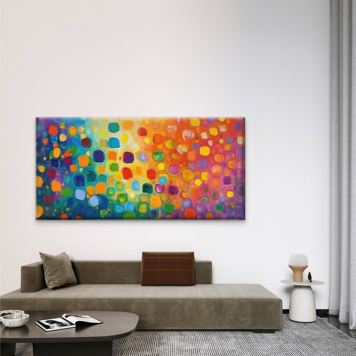 Abstract Colorful Organic Shape Wall Art Canvas Office Home Room Framed 120x60cm