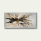 Abstract Design in Golden Wall Art Canvas Office Home Room Framed 120x60cm