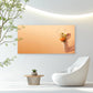 Orange Toned Floral Display Wall Art Canvas Office Home Room Framed 120x60cm