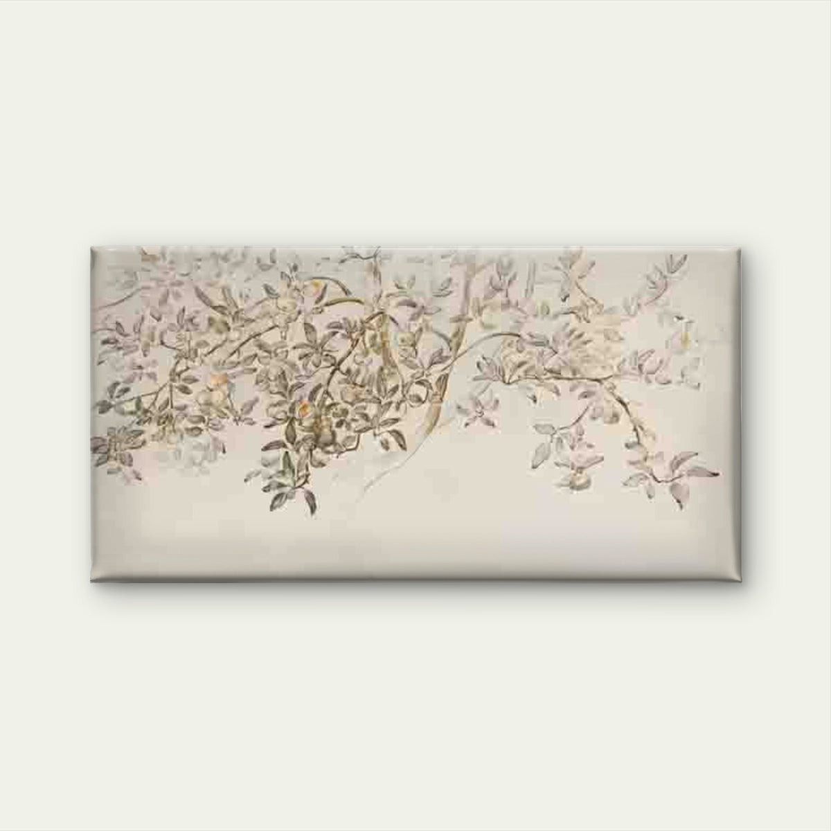 Branches with Flowers and Fruit Wall Art Canvas Office Home Room Framed 120x60cm