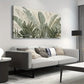 Green Leaf Tropical Plants Leaves Nature Botanical Wall Art canvas office home room framed 120x60cm